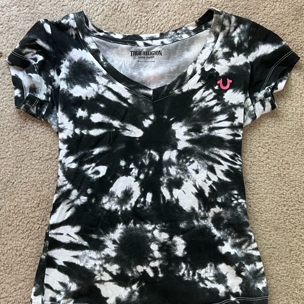 True Religion XX Small Tie-Dye Short Sleeve Tee Shirt